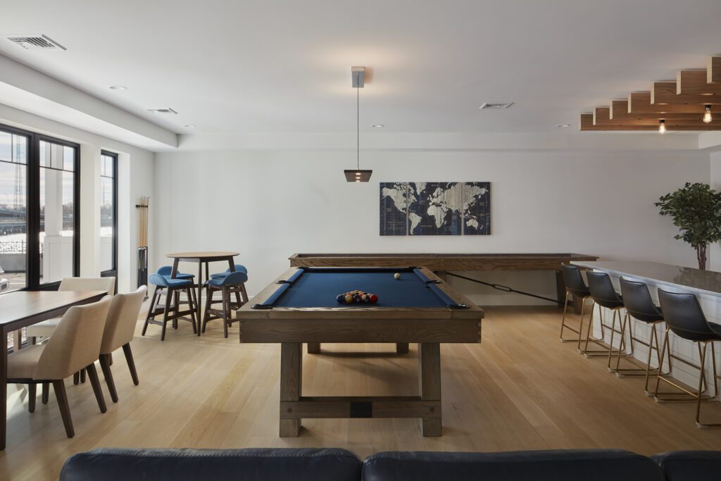 Resident Lounge with pool table